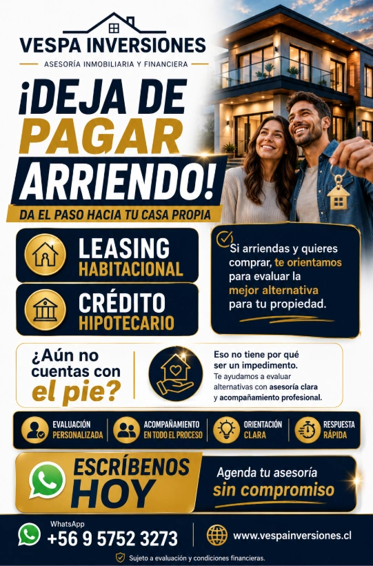 Flyer para dejar de pagar arriendo